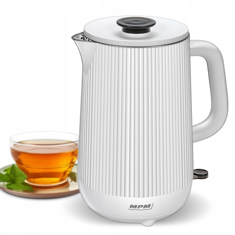 Rýchlovarná kanvica MPM MCZ-115 1800 W 1,5 l biela